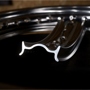 <strong>Akront</strong> Style H 2.50x18 Lightweight High-Strength Alloy Motorcycle Rim | Mirror Polished for Retro Motorcycles - Product Image 5