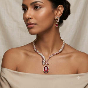 Conjunto de Collar de Perlas Chapado en Oro de 24k para Niñas, para Bodas - Product Image 3