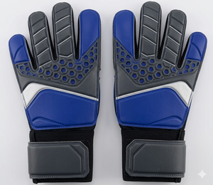 Custom Unisex Goalkeeper Gloves Anti Slip Latex Palm Soccer Gloves Breathable <b>Finger</b> Protection Durable Wrist <b>Strap</b> OEM SERVICE - Product Image 3