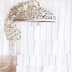 Sombrillas colgantes de fibra White Dome para decoración de bodas, marca Shobha Jain Impex, fabricadas en Delhi, India. - Product Image 1