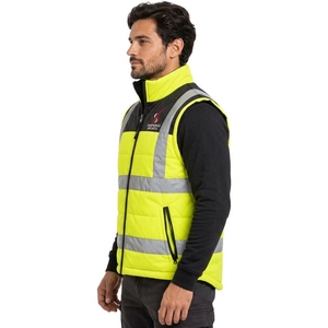 Chaleco de Seguridad para Hombre, Alta Visibilidad, Reflectante, Tejido Resistente, Ajuste Cómodo, Ligero, Tela Utilitaria - Product Image 3