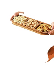 จานไม้100% สำหรับโต๊ะอาหารจานไม้รูปทรงและขนาดตามสั่ง - Product Image 3