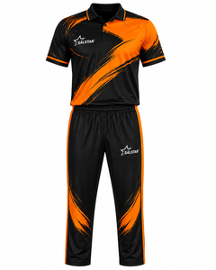 ชุดยูนิฟอร์มคริกเก็ตแบบซับลิเมชั่นสั่งทำพิเศษ |   เสื้อและกางเกงคริกเก็ตโพลีเอสเตอร์พรีเมียม ระบายอากาศได้ดี - Product Image 3