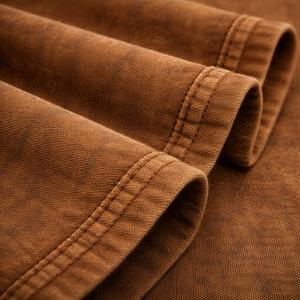 T-shirt vintage brodé tendance en gros, personnalisé avec logo de marque, pour homme, à manches courtes, en coton épais délavé à l'acide - Product Image 6