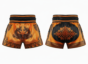 กางเกงขาสั้นมวยไทยขาสั้นปักโลโก้เอง - Product Image 3