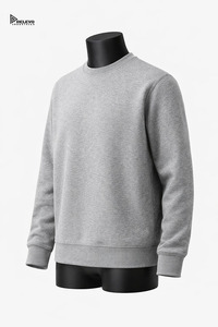 Sudadera Extra Grande Personalizada Unisex de Algodón y Felpa, Cuello Redondo, Cálida, Informal, Estilo Urbano, para Pedidos al por Mayor - Product Image 3