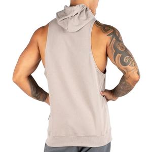 Top sin Mangas con Capucha de Talla Grande, Ropa Deportiva Informal, Camiseta sin Mangas con Bolsillos Diseñada para Entrenamiento Cómodo y Moda Urbana - Product Image 3