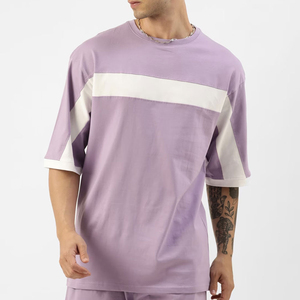 Ensemble de vêtements pour hommes en coton personnalisé pour l'été, OEM, avec t-shirt à manches courtes en coton respirant et short assorti - Product Image 3