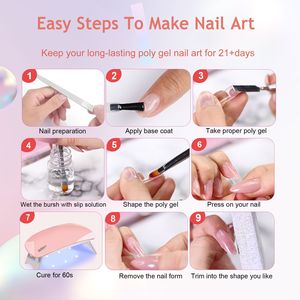 Kit Unghie in Gel UV 6 Pezzi con Logo Personalizzato, Forme per Unghie e Strumenti per Nail Art per Manicure - Product Image 5