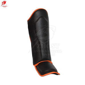 High Quality Breathable Fabric Adjustable Strap Design Shin <b>Pads</b> For Gym <b>Practice</b> Workout Safety Equipment Training Gear - Product Image 4