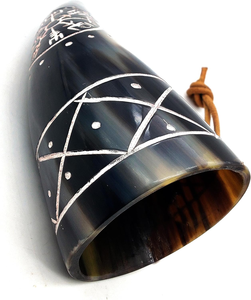 Corne à boire en buffle 100% naturelle, fabriquée à la main, écologique, marque FAIZA CRAFT, provenant de l'Uttar Pradesh, pour la bière et l'eau - Product Image 3