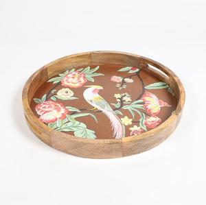 Plateau en bois émaillé Art Déco pour le service du thé et du café, idéal pour la maison, la cuisine, la salle à manger, l'hôtel, surface brillante de qualité supérieure, artisanal, pour mariage, Diwali - Product Image 6