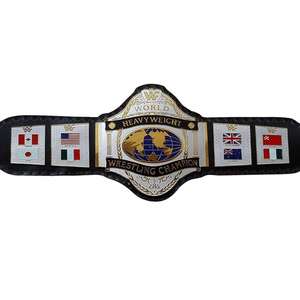 the 1986 WWE World Heavyweight Championship wrestling title belt, famously associated with Hulk Hogan - Product Image 4