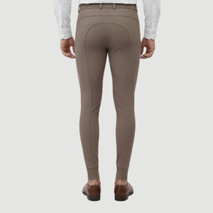 Pantalones de Montar para Hombre con Protección UV ProGrip y Asiento Completo, Color Beige Taupe - Product Image 2