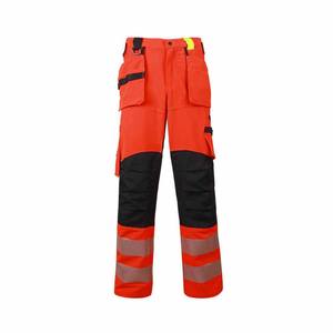 Men's <b>Hi</b> <b>Vis</b> <b>Trousers</b> Breathable FR Cotton Multi-Pockets Reflective <b>Work</b> Pants - Product Image 5