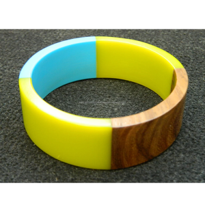 กำไลข้อมืออะคริลิคเรซินที่ดีที่สุดกำไลข้อมือแฟชั่นกำไลข้อมือเรซินกว้างสีสันสดใสกำไลข้อมือสไตล์บาง - Product Image 1