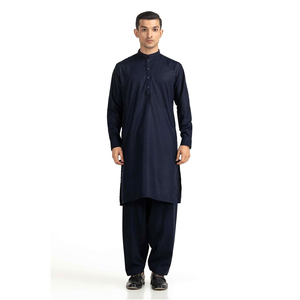 Men Traditional Shalwar Kameez Full Sleeve Soft Cotton Material Comfortable Everyday Outfit - Product Image 1