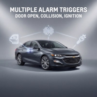 Système d'alarme universel pour voiture avec compatibilité télécommande OEM, système de sécurité antivol pour véhicule 12V