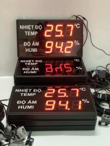 Pantalla LED Industrial de Temperatura y Humedad para Centro de Datos - Modbus RS485/RJ45/TCP - Software SCADA Gratuito |   AT-THMT-S OEM Disponible - Product Image 5