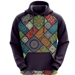 Sweat-shirts personnalisés en coton et polyester avec impression graphique sur toute la surface, effet délavé, sublimation - Product Image 3