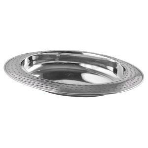 Plat de service profond écologique avec finition martelée - Product Image 1