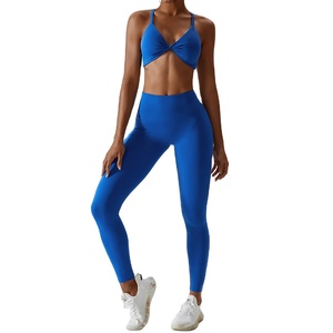 Chándal de mujer 2024, conjunto de Yoga personalizado, 2 uds., ropa deportiva de entrenamiento, ropa de gimnasio para mujer - Product Image 4
