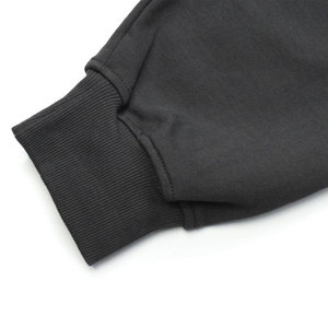 Sudadera con capucha gris para hombre, con cremallera, forro polar, estampado de corona brillante, informal, para invierno, poliéster/algodón, ecológica, teñido liso - Product Image 5