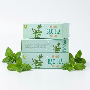 Savon artisanal biologique à la menthe pour le visage et le corps - Infusé à la cannelle médicinale - Product Image 3