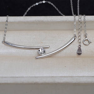 S925 Silver Pendant Necklace with 7-9 <b>Pearl</b> Holder Chopstick <b>Set</b> & DIY Chain <b>Jewelry</b> Accessories 4131 - Product Image 3