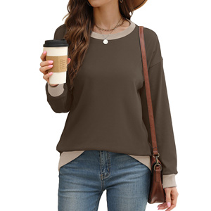 Sweat-shirt pour femme de haute qualité, couleur unie, style streetwear décontracté, épaules tombantes, respirant, écologique, en tricot, avec capuche - Product Image 4