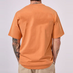 Quick Dry OEM/ODM Loose Fit High Quality Round Neck Collar Short Sleeve Eco-Friendly Woven T-Shirt <b>Plain</b> Color Custom Logo - Product Image 5