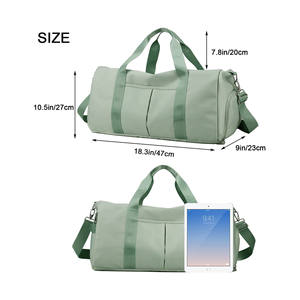 <b>Women</b> Men's Gym Travel Duffel Bag Fashion Nylon with Dry/<b>Wet</b> Pockets Eco-Friendly High Quality Zipper Closure <b>Shoes</b> Compartment - Product Image 4