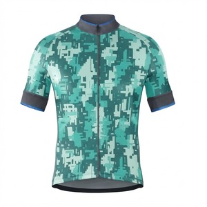 Maillot de cyclisme haut de gamme pour homme, respirant, à manches longues, avec tissu extensible et ventilation en mesh - Product Image 2