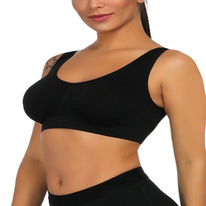 Soutien-gorge de sport athlétique croisé pour femme avec rembourrage amovible et design en U, idéal pour l'entraînement - Product Image 2