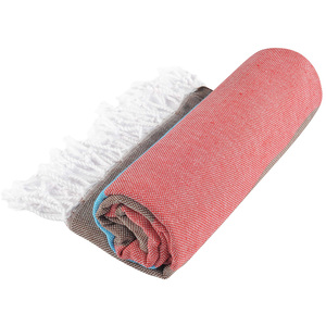 Serviettes de plage rayées écologiques personnalisées en gros, avec logo imprimé sur mesure, en coton turc, sans sable, de luxe, serviettes de bain personnalisées - Product Image 3