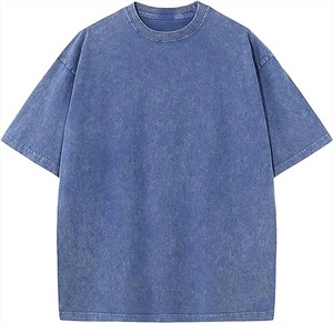 T-shirt unisexe ample à col rond et manches courtes en coton 250 g/m² de haute qualité, style vintage délavé à l'acide, idéal pour l'été - Product Image 1