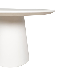 Table à manger ronde minimaliste en GFRC, design moderne, base stable, pour la maison, capacité de 4 personnes, hôtel et villa - Product Image 4