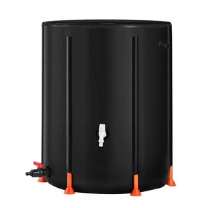 Serbatoio Pieghevole per Raccolta Acqua Piovana da 380 L (100 Galloni) in PVC, Portatile, 100% Antigoccia, con Rubinetto e Kit di Troppopieno per Uso Domestico - Product Image 2
