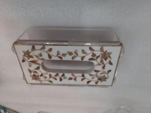 Best Quality Classic Acrylic Tissue Box with Elegant Bone Inlay <b>Lid</b> <b>Design</b> Customized Size <b>By</b> The Handmade Collection - Product Image 2