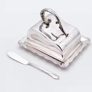 Mantequillera de acero inoxidable para mesa de café, con tapa, contenedor para mantequilla, para encimera de cocina - Product Image 1