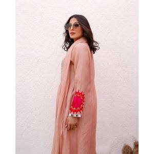 Top-Pent and Dupatta Set for Party Wear Size <b>XL</b> Featuring Thread and Real <b>Mirror</b> Work for a Dazzling Look - Product Image 5