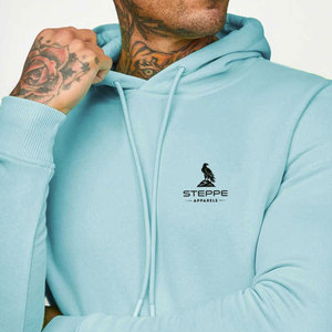 Nouveau design – Sweat à capuche décontracté pour homme, grande taille, uni, respirant, en mélange de coton écologique, idéal pour l'hiver – En vente en ligne - Product Image 2