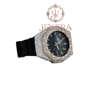 Premium Quality Mossinate Rubber Diamond <b>Watch</b> Luxury Timepiece with Genuine Diamonds and Durable Strap Available <b>for</b> Sale - Product Image 3