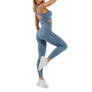 Gym Clothing Suit Workout Wear Fitness Bra And Leggings 2 pcs Women Yoga Set Custom Sublimation Print Unique Design - Product Image 5