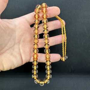 Tasbih artisanal en résine émaillée, perles de prière musulmanes durables, compteur Dhikr fait main, personnalisable, religieux islamique - Product Image 2