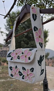Bolsos de Hombro de Lujo Hechos a Mano con Cuentas, Estilo Boho, Ligeros, para Verano, Bolsos de Mano de la India - Product Image 6
