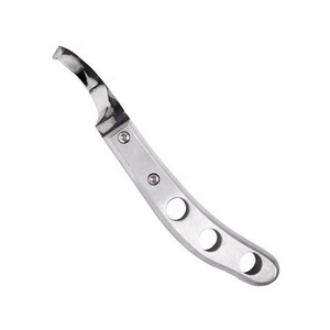 Cuchillo para Pezuñas de Acero Inoxidable con Agujeros en el Mango, Herramienta de Herrador para Recortar Pezuñas de Caballos, Equipo e Instrumento - Product Image 3