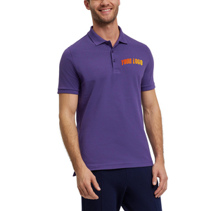 Packs de Polos Homme Unis Brodés Personnalisables en Coton Respirant Anti-Boulochage de Haute Qualité - Product Image 1