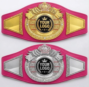เข็มขัดแชมป์มวยปล้ำ MMA หนังแท้ทองเหลืองสั่งทำพิเศษ ขายส่ง MOQ ต่ำ เข็มขัดแชมป์คาราเต้ - Product Image 1