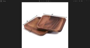 Plato de Servir de Madera Premium, Plato de Madera Natural, Vajilla Ecológica - Product Image 2